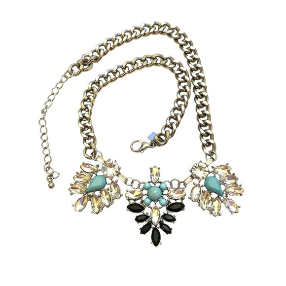 American Eagle Jewelry - American Eagle Statement Necklace With Crystal & Turquoise Accents